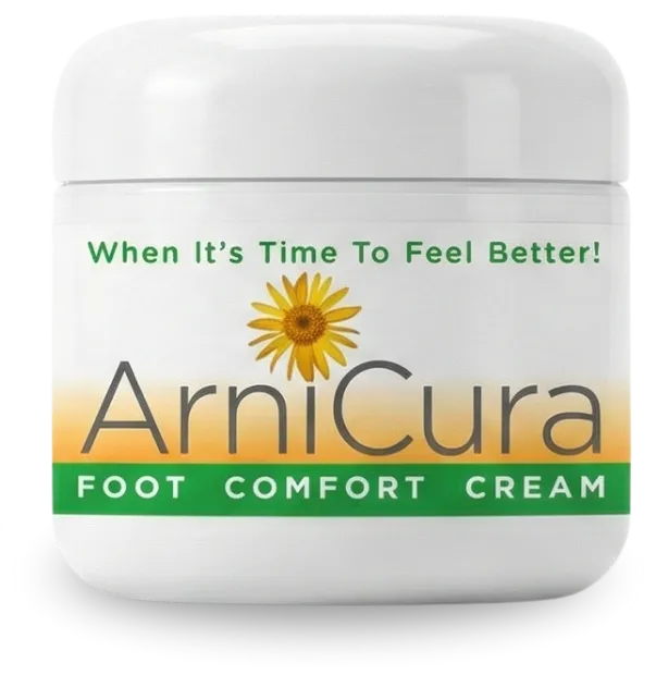 ArniCura Natural Arnica Foot Comfort Cream, 4 oz jar